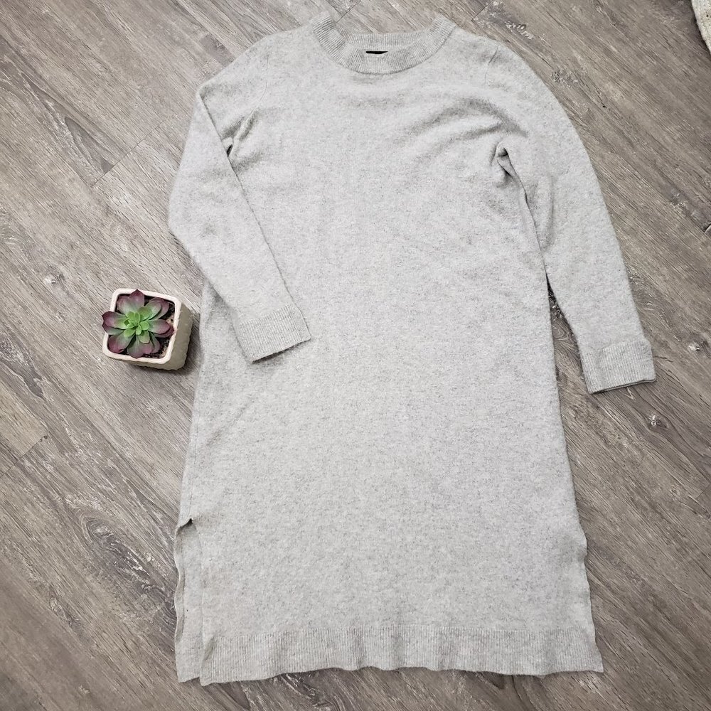 Autograph by Marks & Spencer Cashemere Sweater Dress Sz L Grey